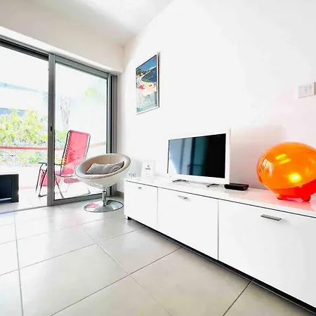 Le White Pearl : 4 Prs, Parking, Clim Apartament Antibes